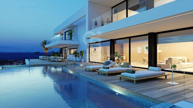 UNDER CONSTRUCTION - Exclusive 5 bedroom luxury villa with sea views in Benitachell
