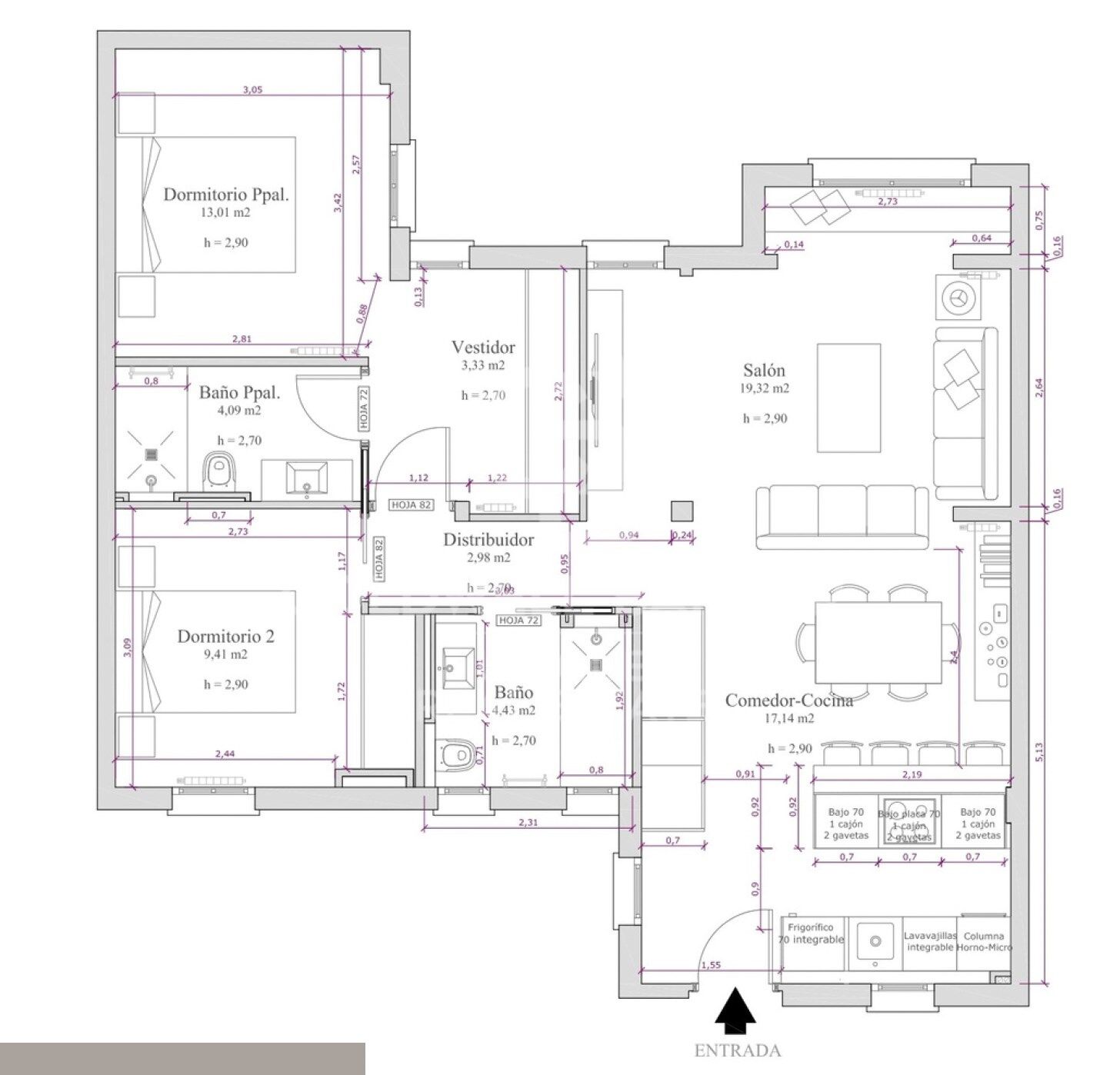 Appartement neuf de 2 chambres à Recoletos, Madrid