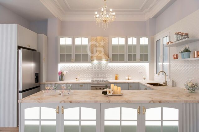 Luxury renovated residence with designer interiors in a prestigious historic building