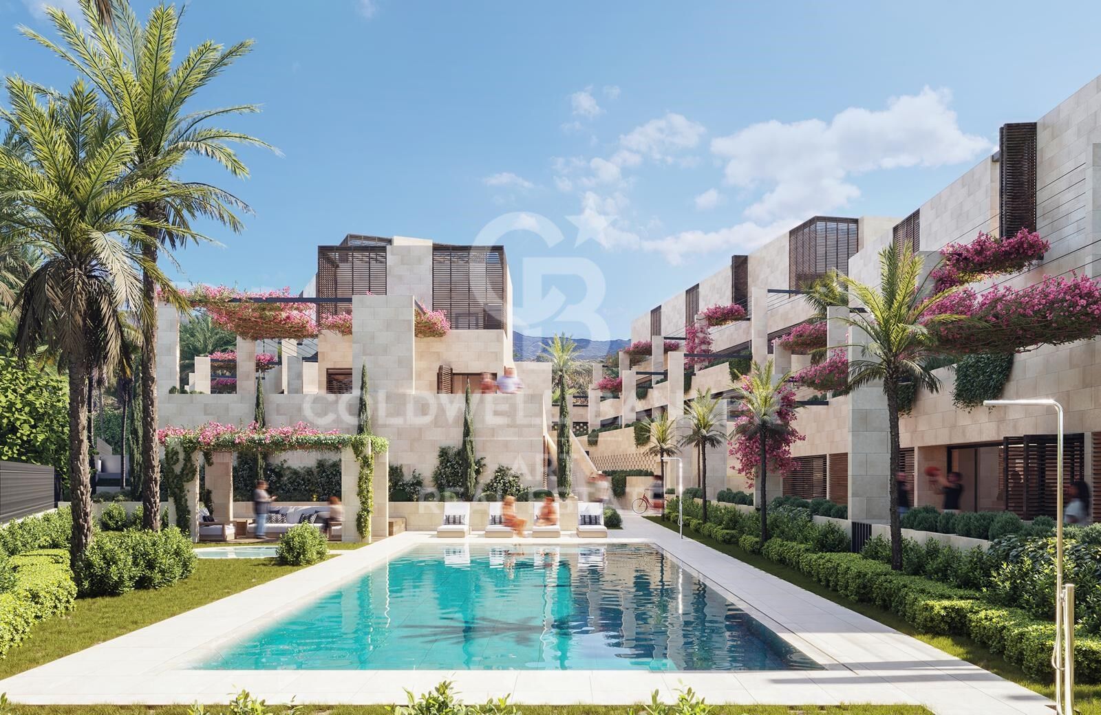 Geräumige Apartments mit Solarien auf dem Dach, Estepona