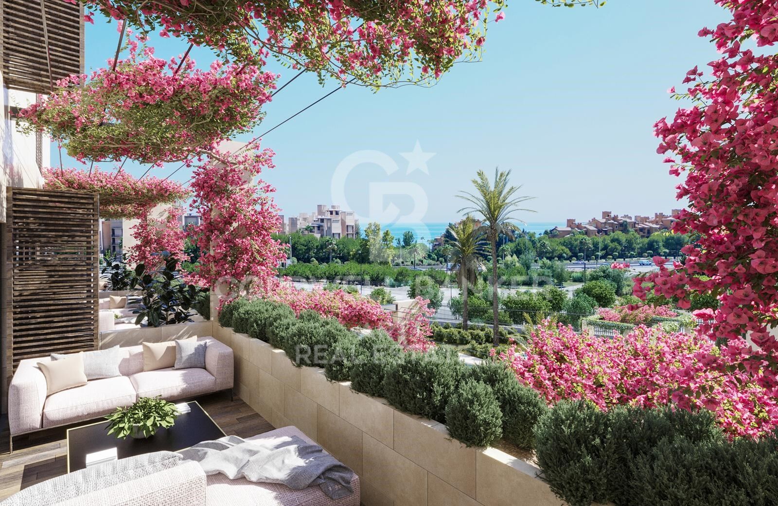 Geräumige Apartments mit Solarien auf dem Dach, Estepona