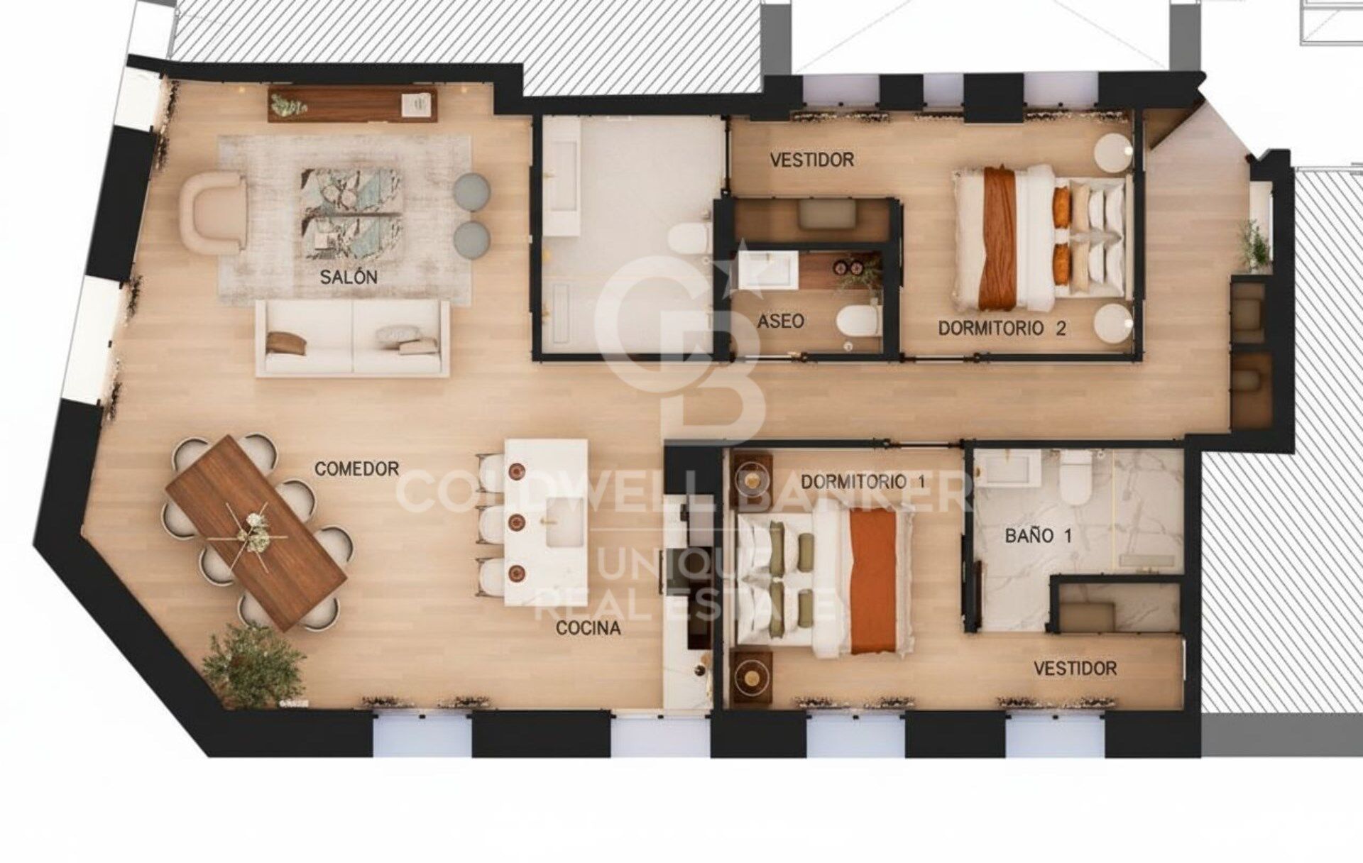 Appartement extérieur rénové avec 2 chambres à Lista, Madrid