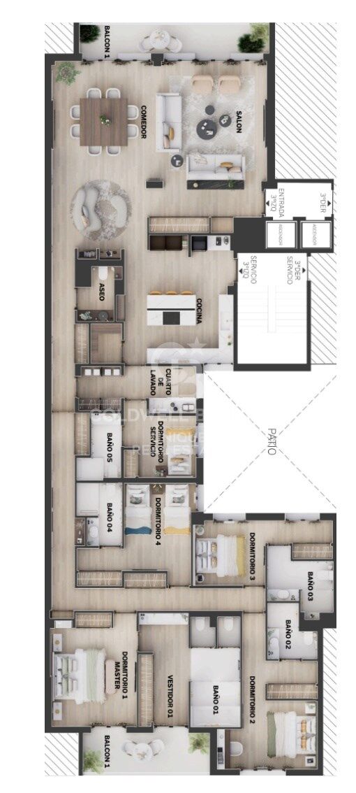 Exclusive renovated 5-bedroom exterior flat in Castellana, Madrid