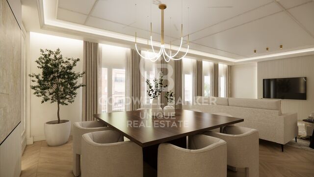 Exclusive renovated 5-bedroom exterior flat in Castellana, Madrid