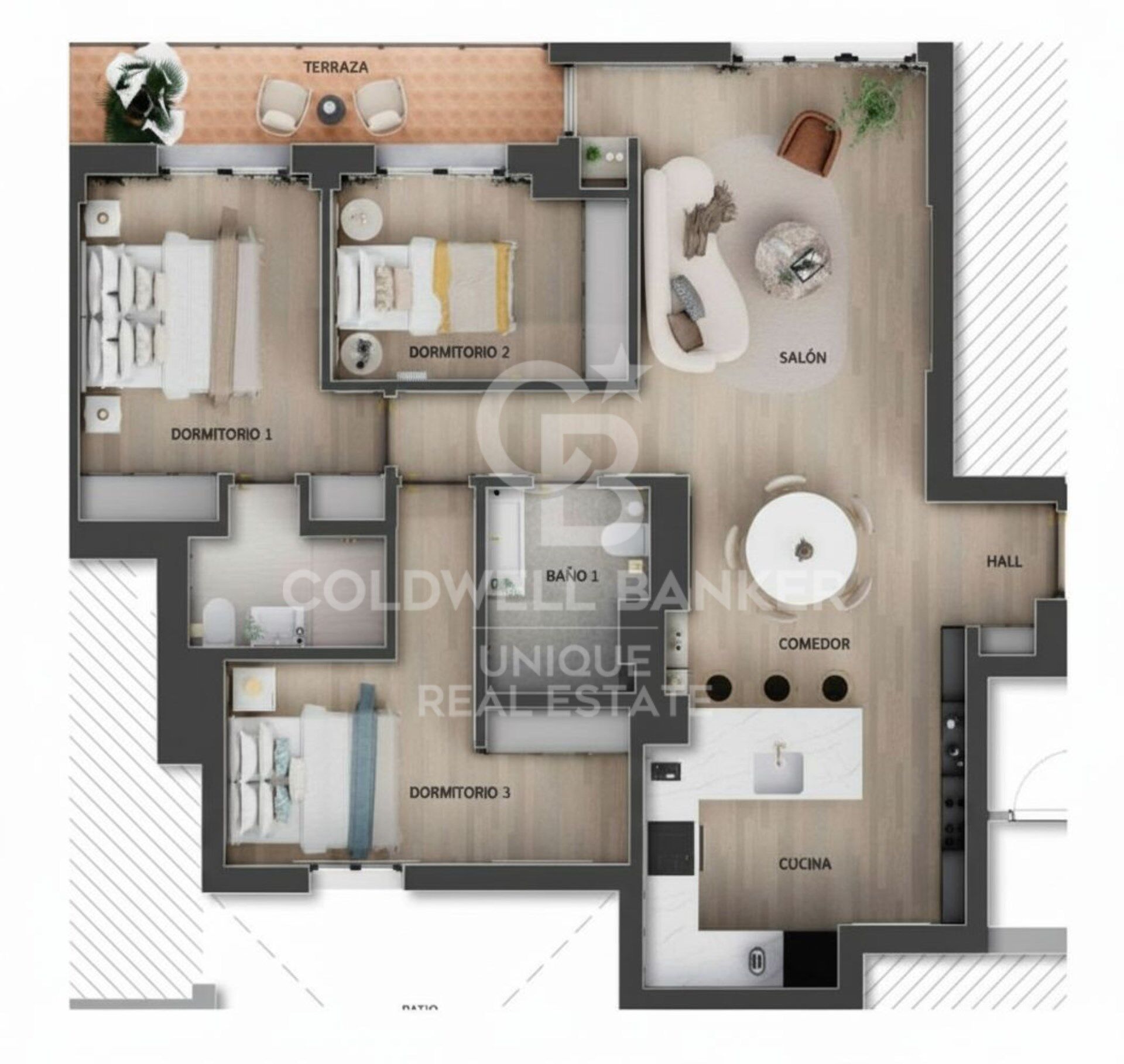 Exklusiv renovierte Wohnung mit 3 Schlafzimmern und Terrasse in Castellana, Madrid