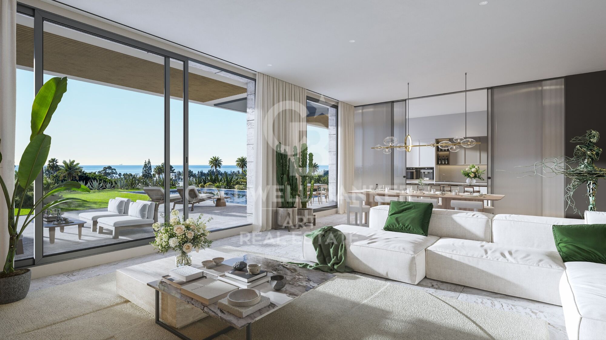Exclusivas villas contemporáneas con piscina privada en Bel Air
