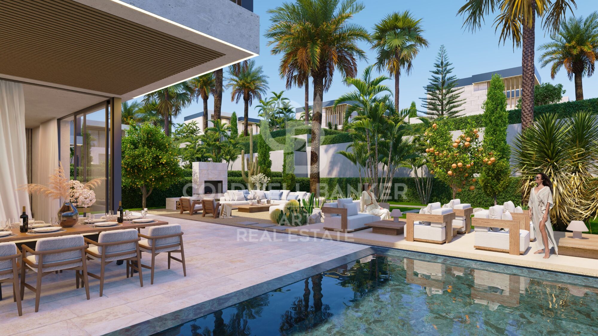 Exclusive contemporary villas with private pools in Bel Air