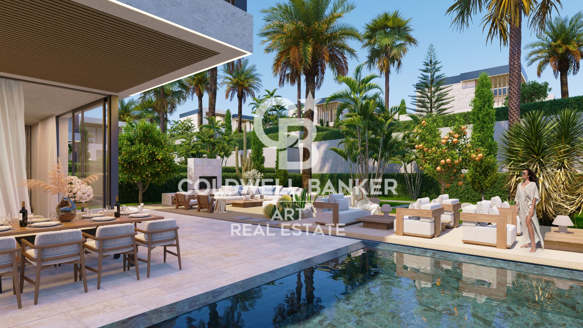 Exclusive contemporary villas with private pools in Bel Air