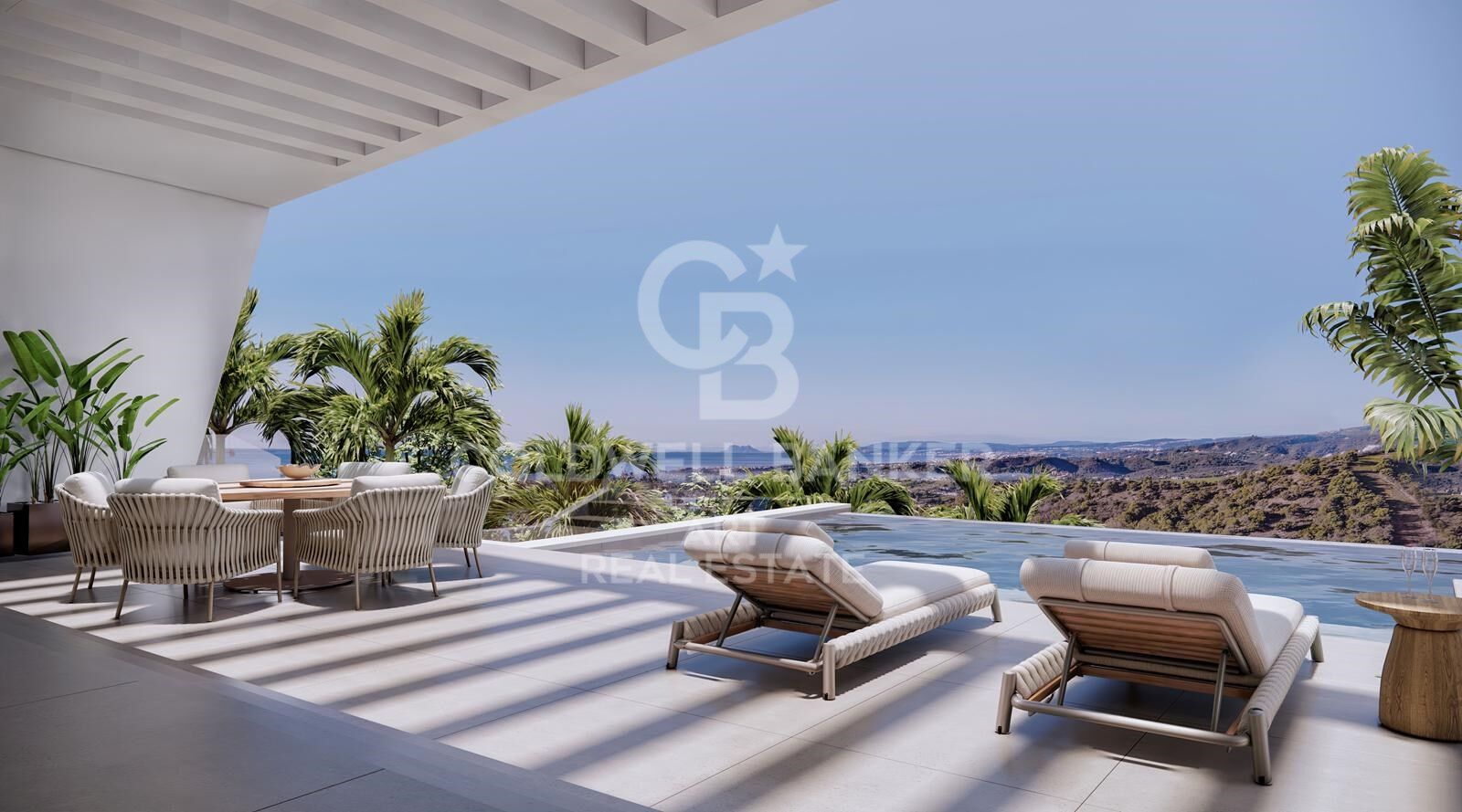 Collection exclusive de 6 villas contemporaines avec vue sur mer à Estepona