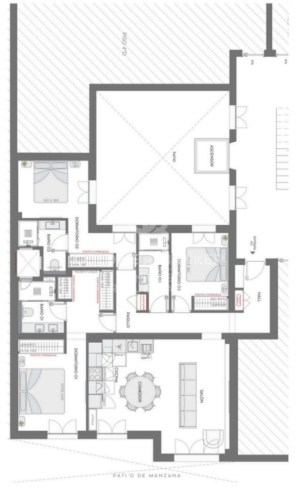 Helle renovierte Wohnung mit 2 Schlafzimmern in Lista, Madrid