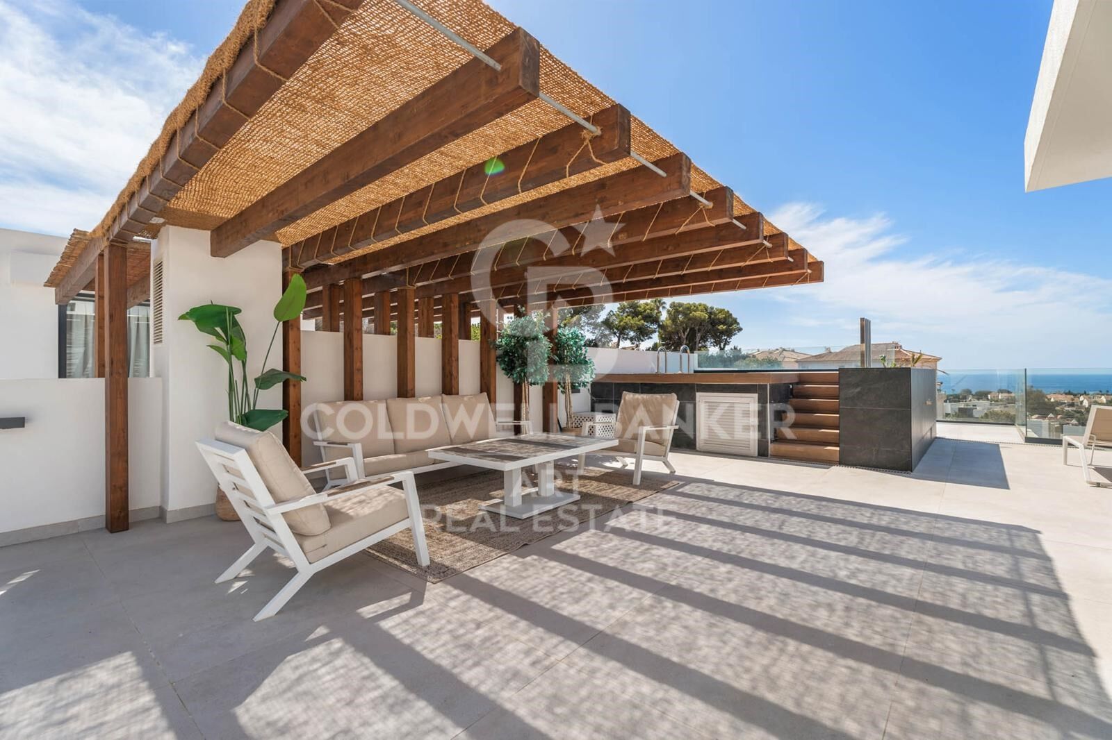 Zeitgenössisches Duplex-Penthouse mit Meerblick - Marbella Ost
