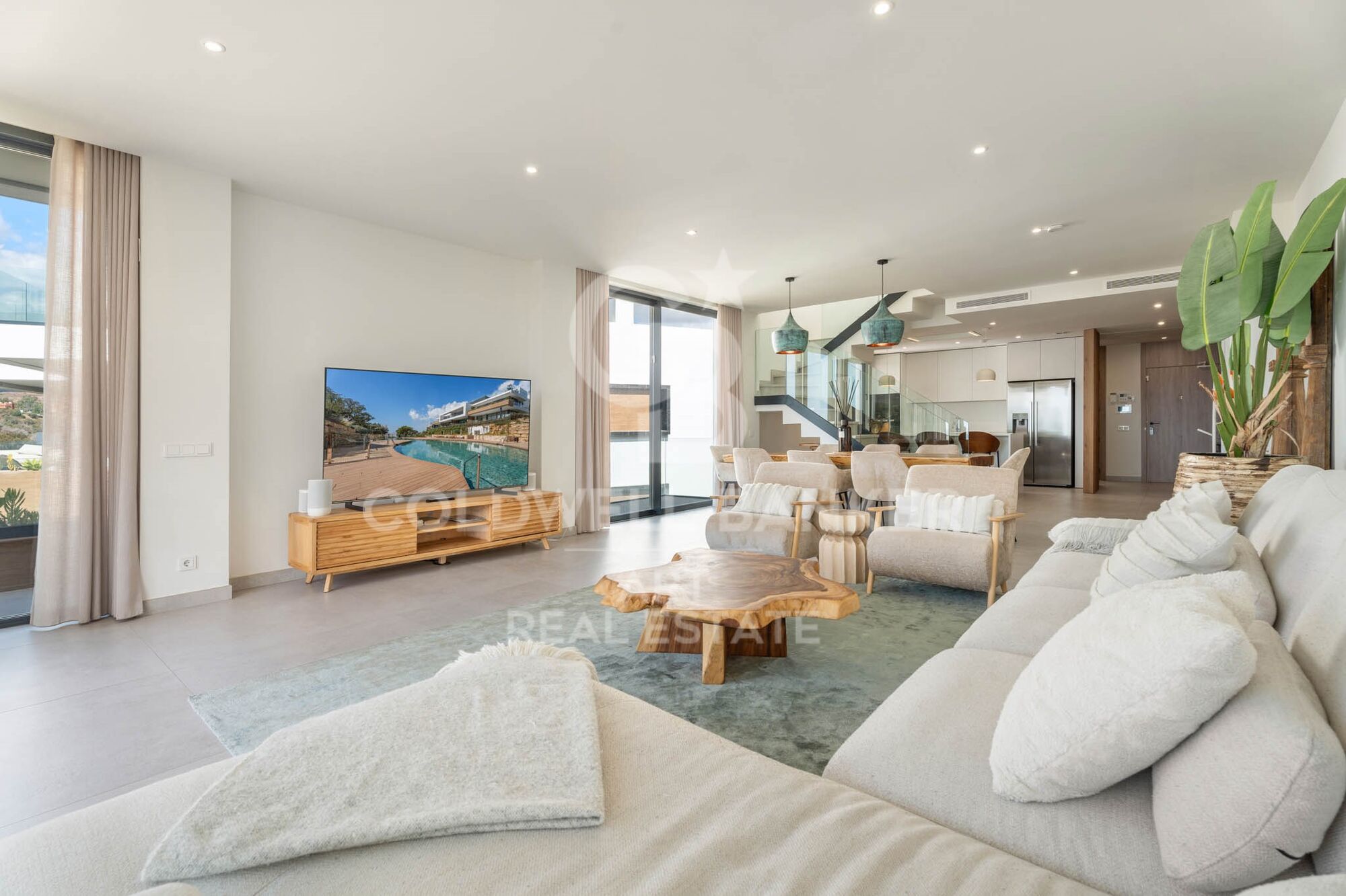 Zeitgenössisches Duplex-Penthouse mit Meerblick - Marbella Ost