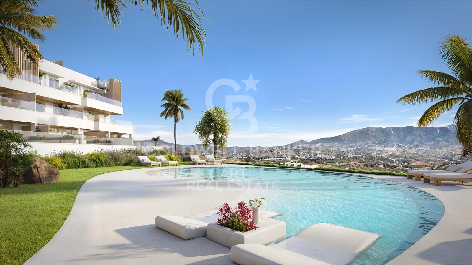 Nuevos apartamentos en primera línea de golf en Mijas