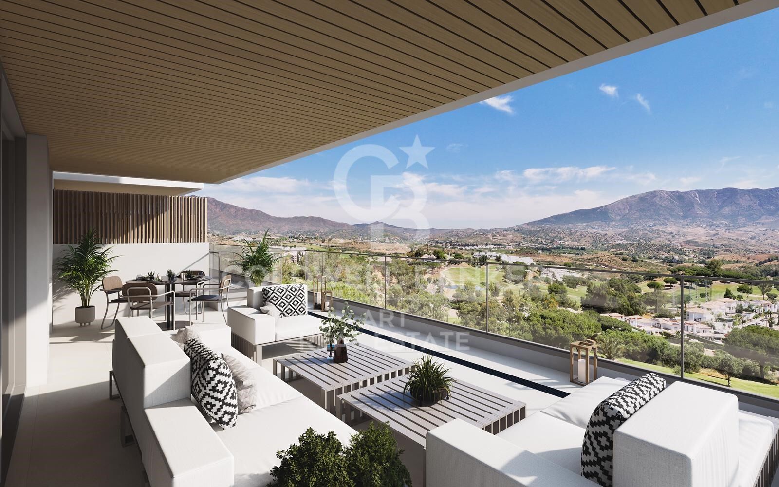 Nuevos apartamentos en primera línea de golf en Mijas