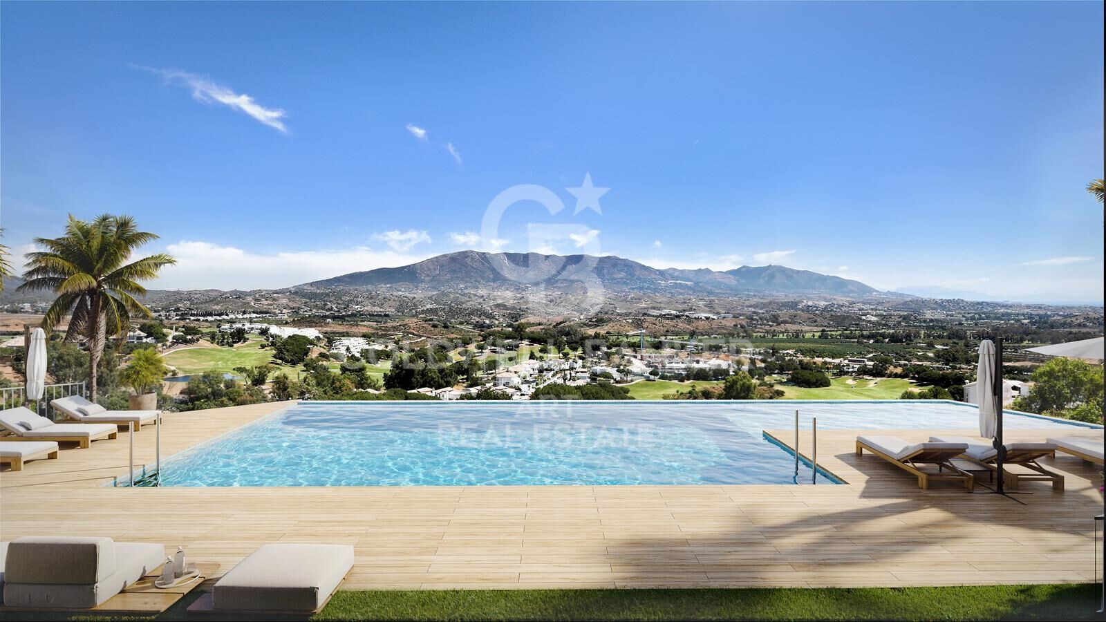 Nuevos apartamentos en primera línea de golf en Mijas