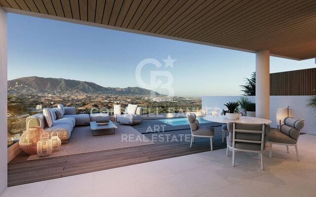 New frontline golf apartments in Mijas