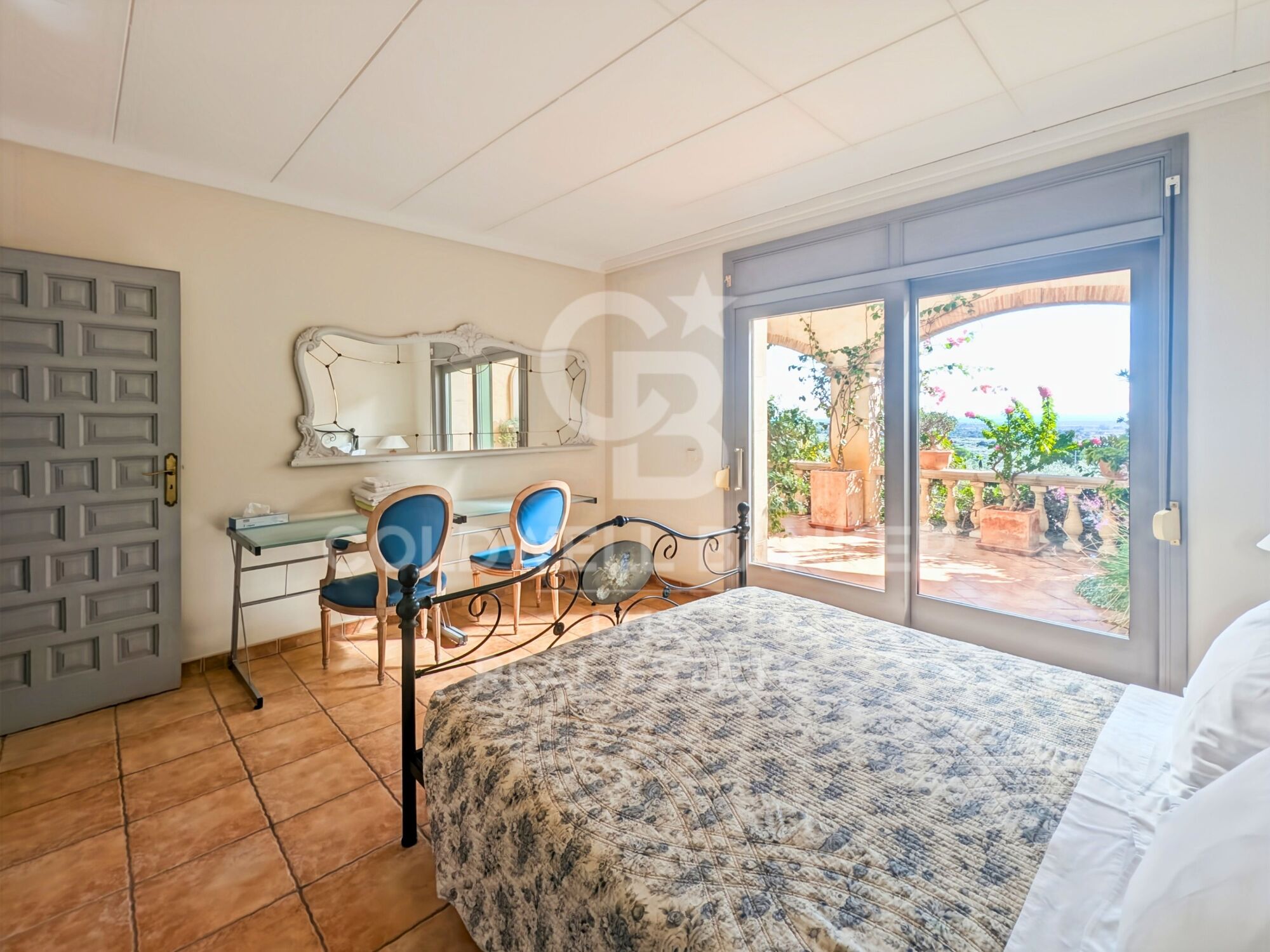 Mediterranean villa with olive trees and panoramic views in Els Olivars