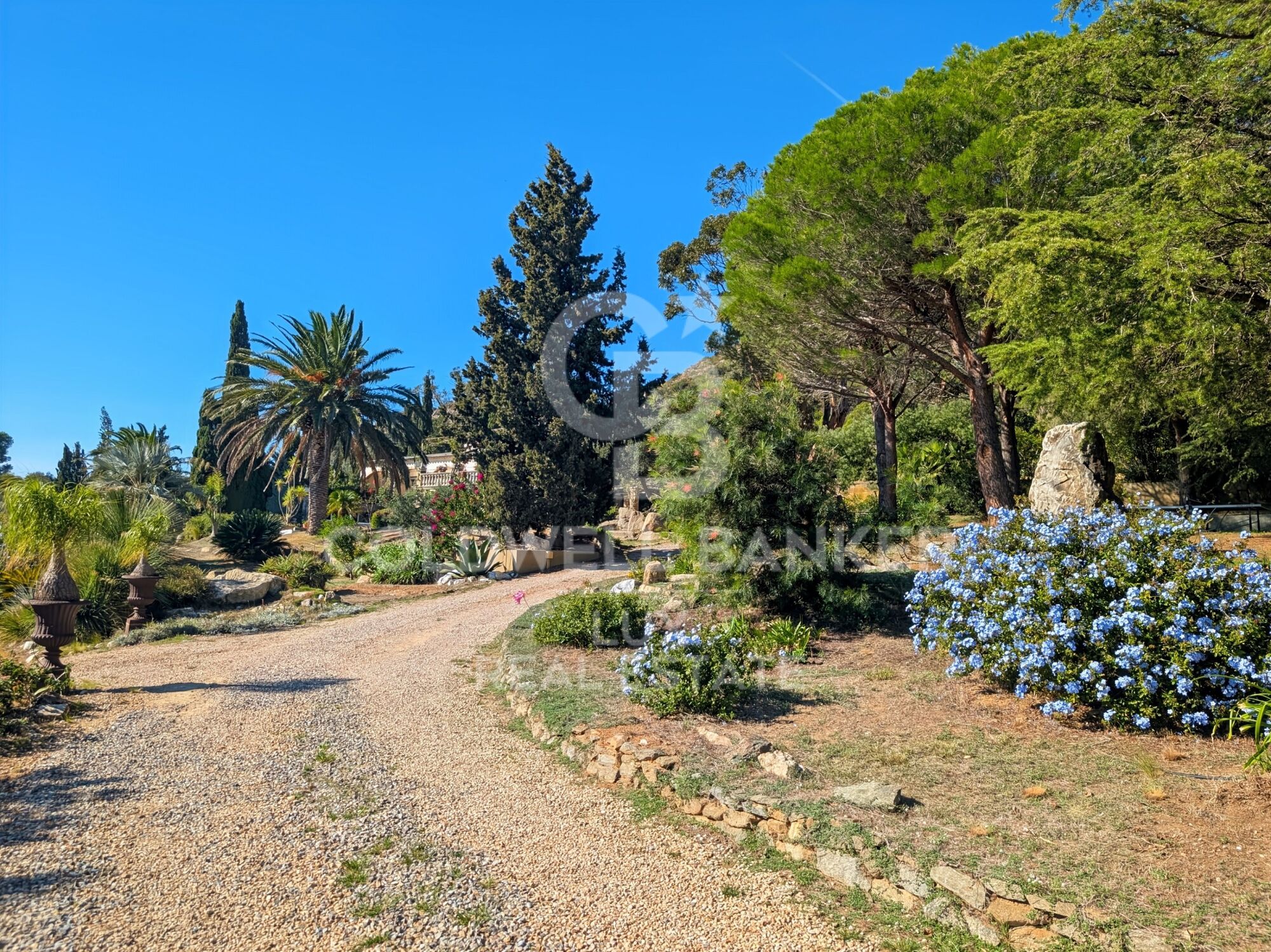 Villa méditerranéenne avec oliviers et vue panoramique à Els Olivars
