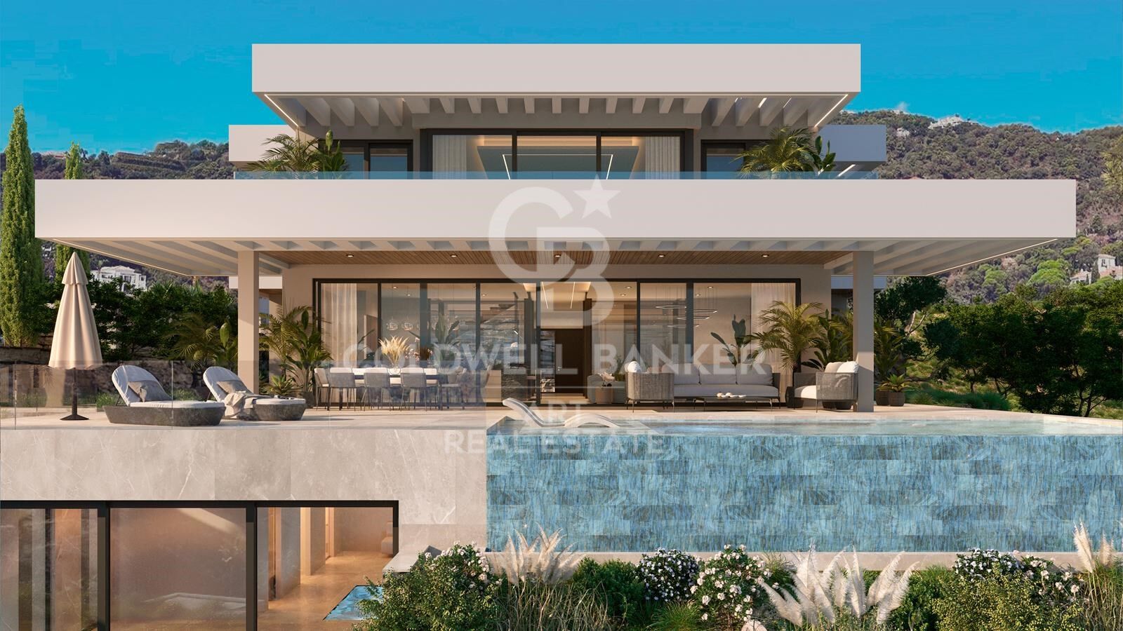 Spectacular contemporary villa with panoramic sea views in El Madroñal, Benahavís
