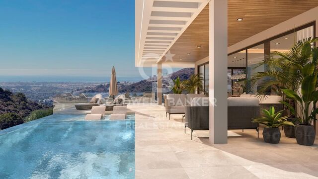 Spectacular contemporary villa with panoramic sea views in El Madroñal, Benahavís