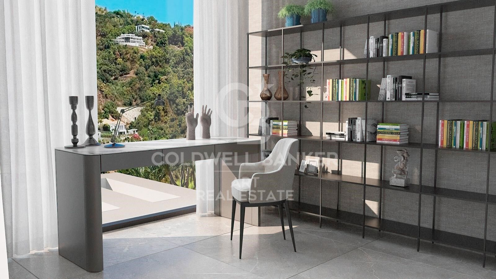 Luxurious contemporary villa with panoramic sea views in El Madroñal, Benahavis