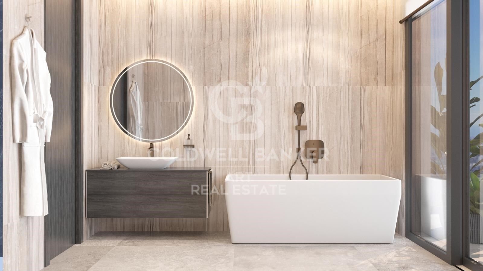 Luxuriöse, moderne Villa mit Panoramablick auf das Meer in El Madroñal, Benahavis