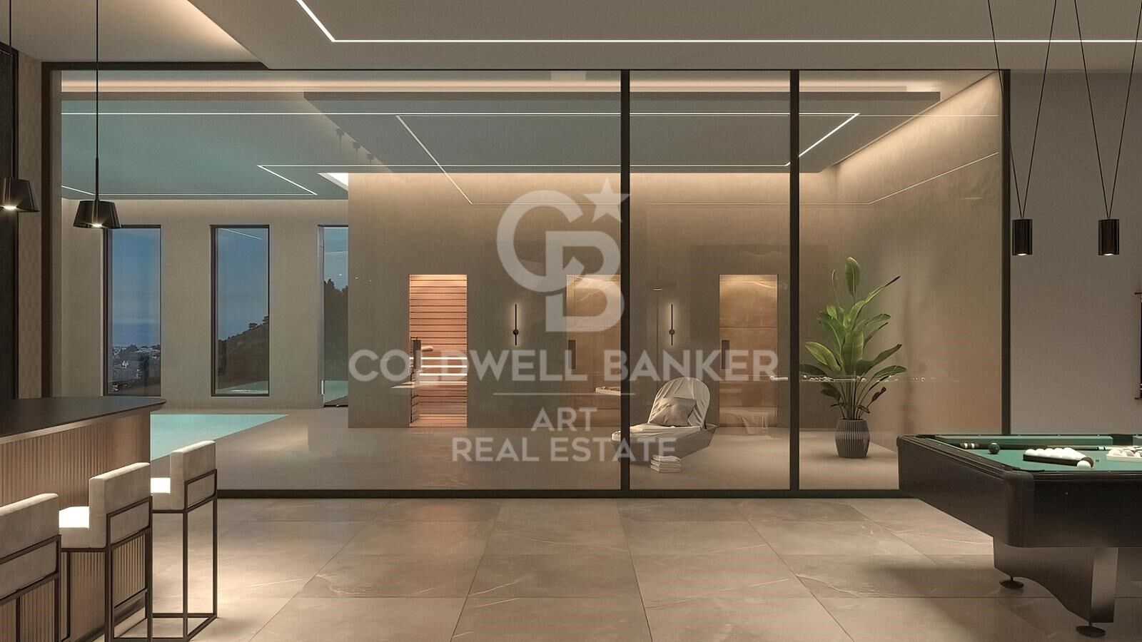 Luxuriöse, moderne Villa mit Panoramablick auf das Meer in El Madroñal, Benahavis