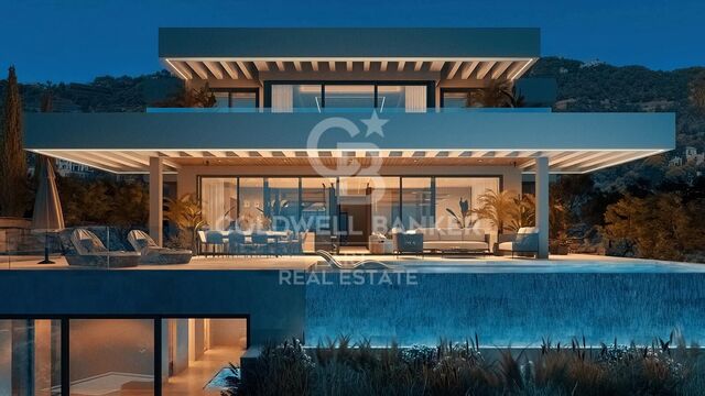 Lujosa villa contemporánea con vistas panorámicas al mar en El Madroñal, Benahavís