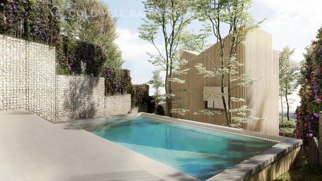 Casa en construcción en venta en Rectoret con jardín y piscina