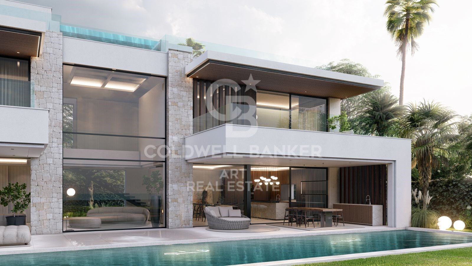 Prime plot with approved project steps from the beach in Marbesa, Marbella