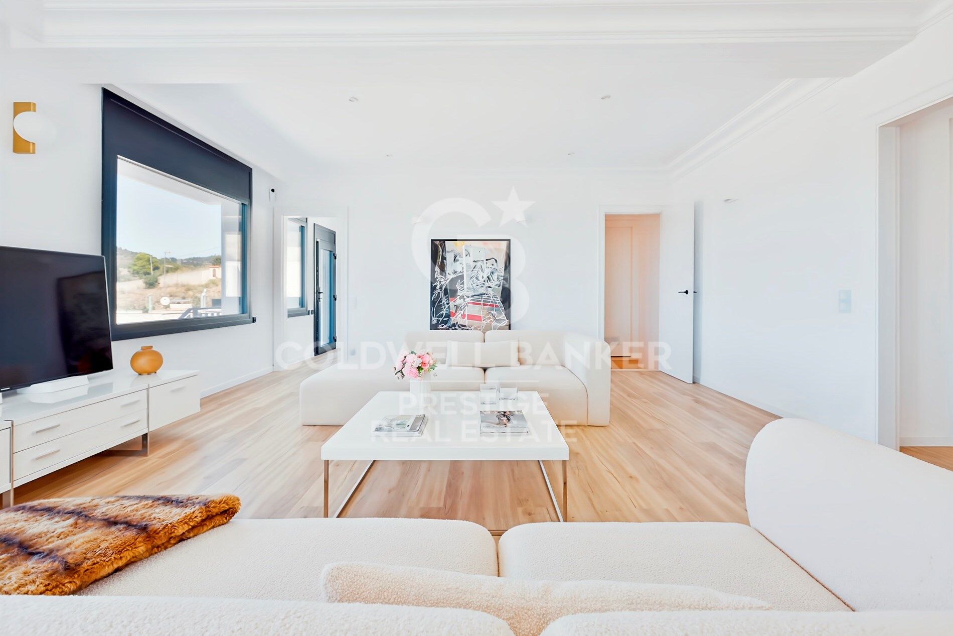 Spectaculaire maison rénovée avec piscine et vue panoramique à La Miranda,Barcelone