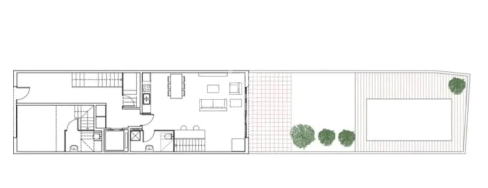 Duplex with garden on Pavia Street, building from 2020