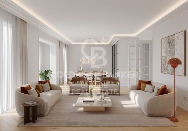 Exklusive 4-Zimmer-Außenwohnung in Almagro, Madrid