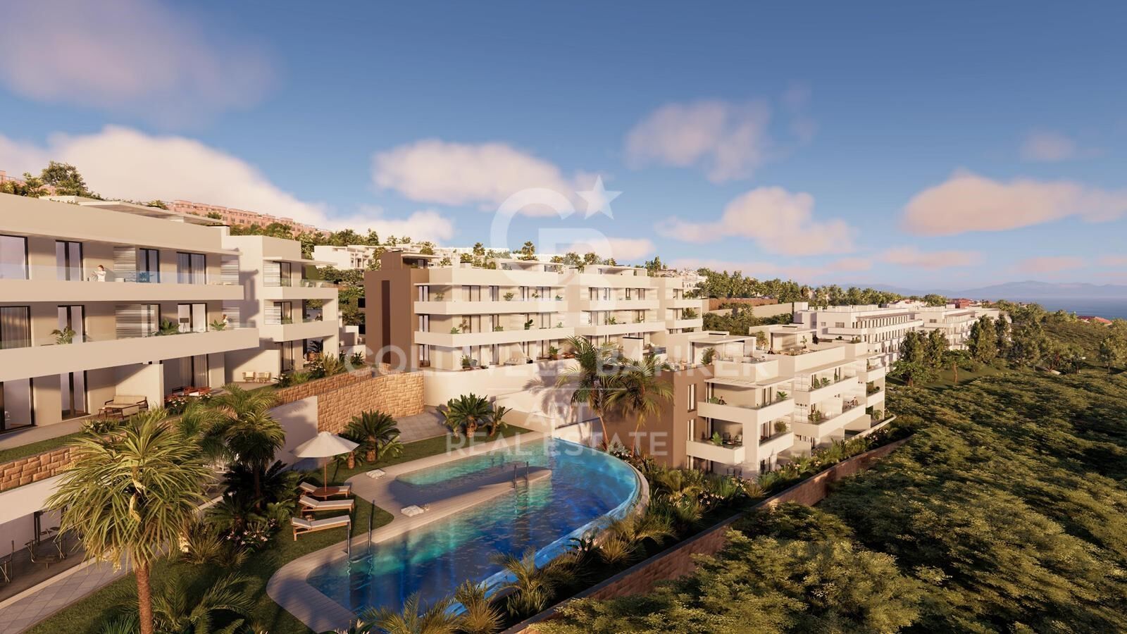 Apartamentos amplios con vistas al mar en Manilva