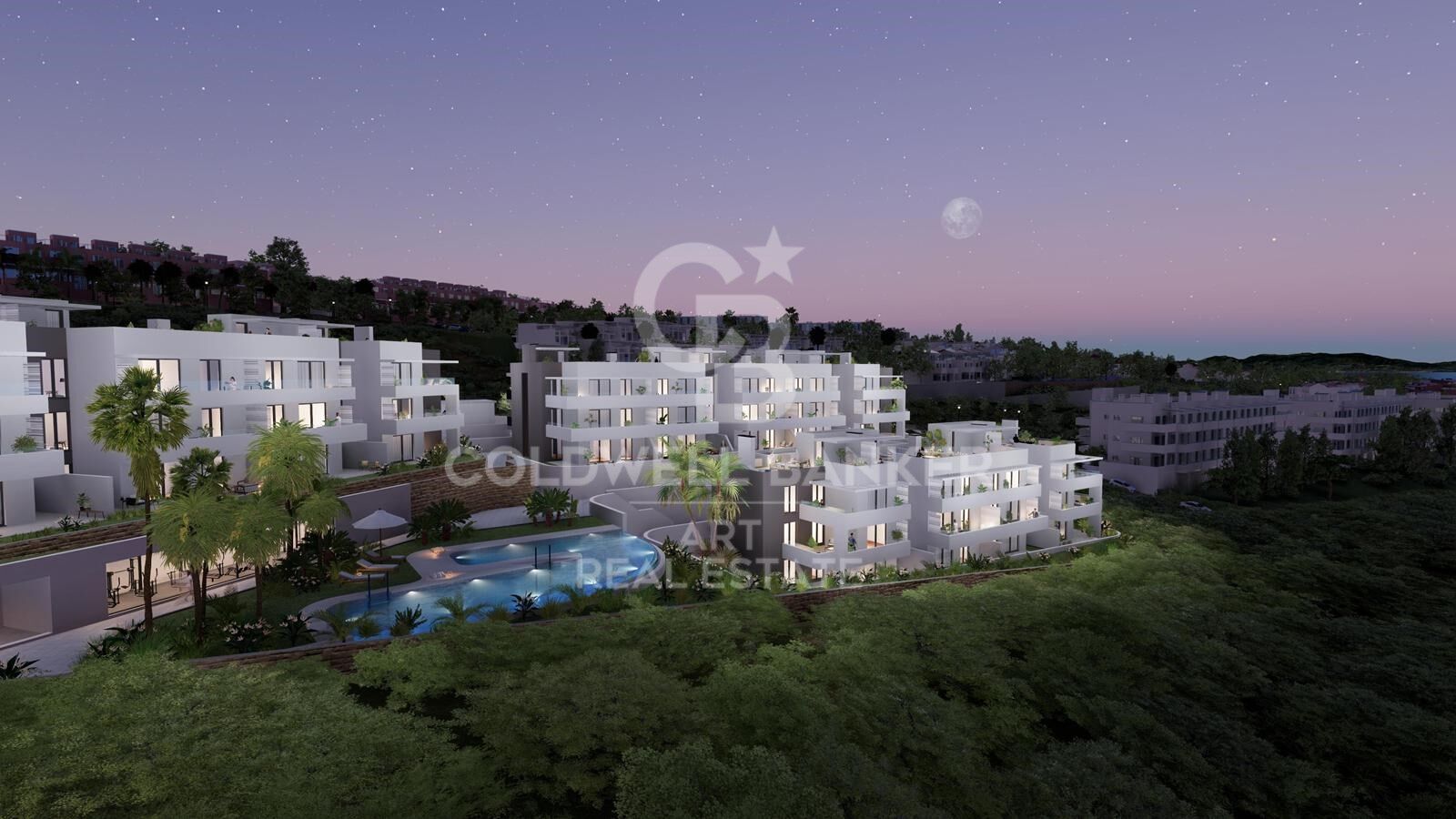 Apartamentos amplios con vistas al mar en Manilva