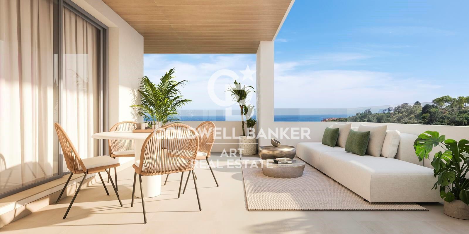 Apartamentos amplios con vistas al mar en Manilva