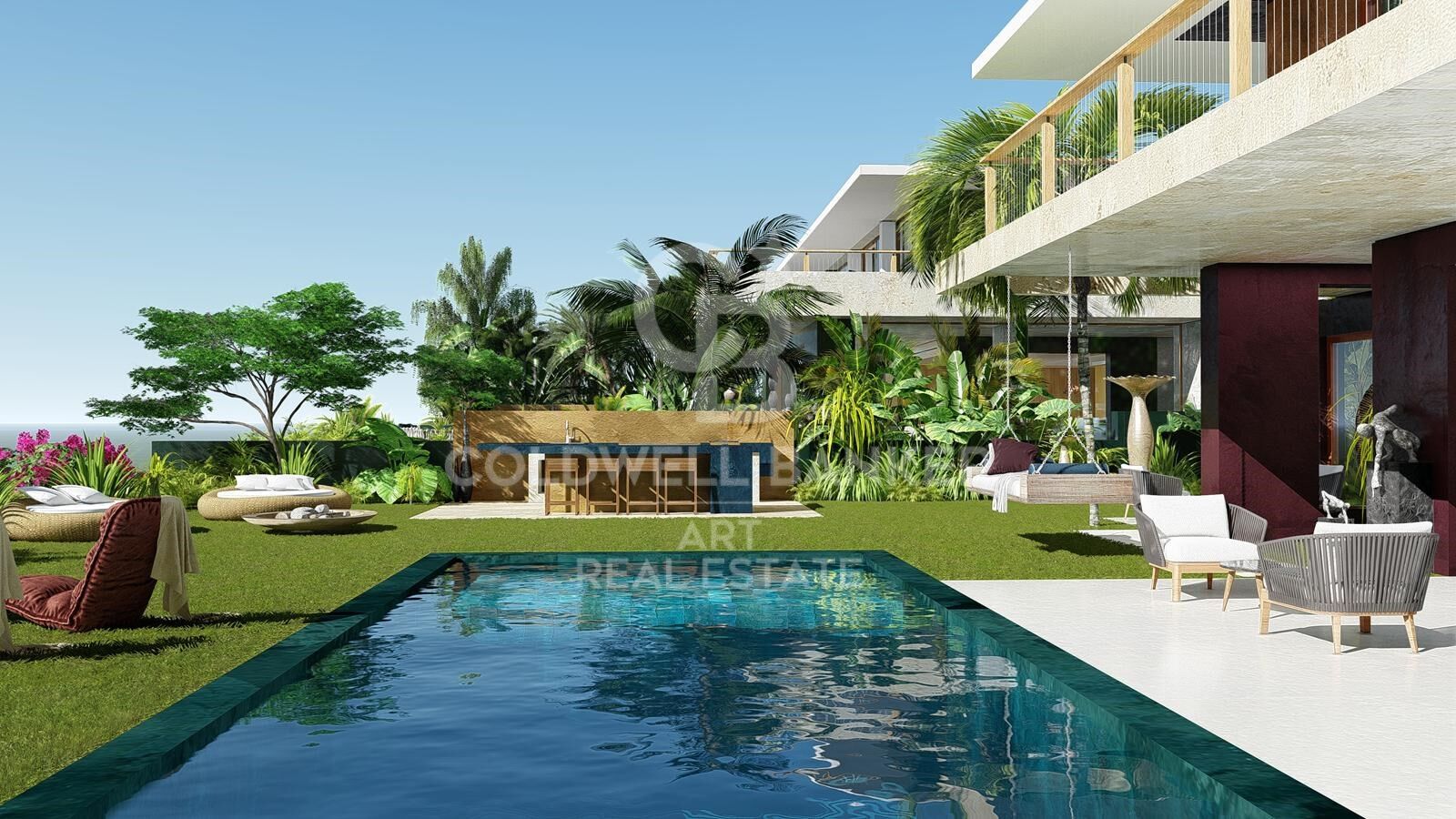 Einmalige Gelegenheit zum Erwerb einer vollständig individuell gestaltbaren Villa mit Meerblick in Manilva