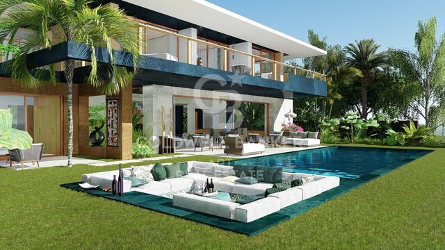 Einmalige Gelegenheit zum Erwerb einer vollständig individuell gestaltbaren Villa mit Meerblick in Manilva