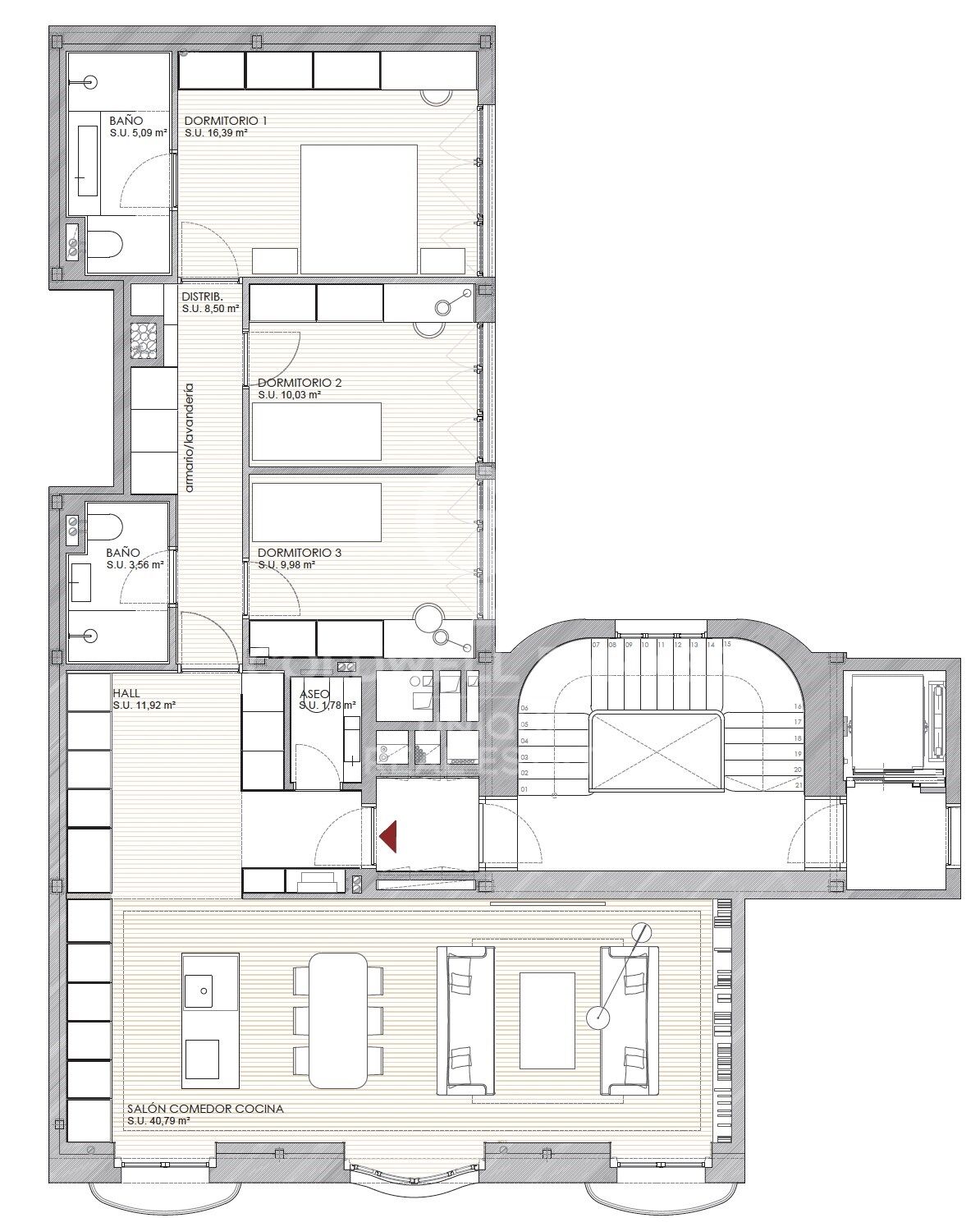 Appartement exclusif neuf de 3 chambres à Recoletos, Madrid