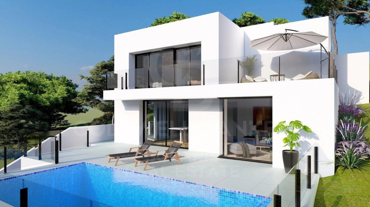 Retraite méditerranéenne : Villa contemporaine à Palmeras résidentielle