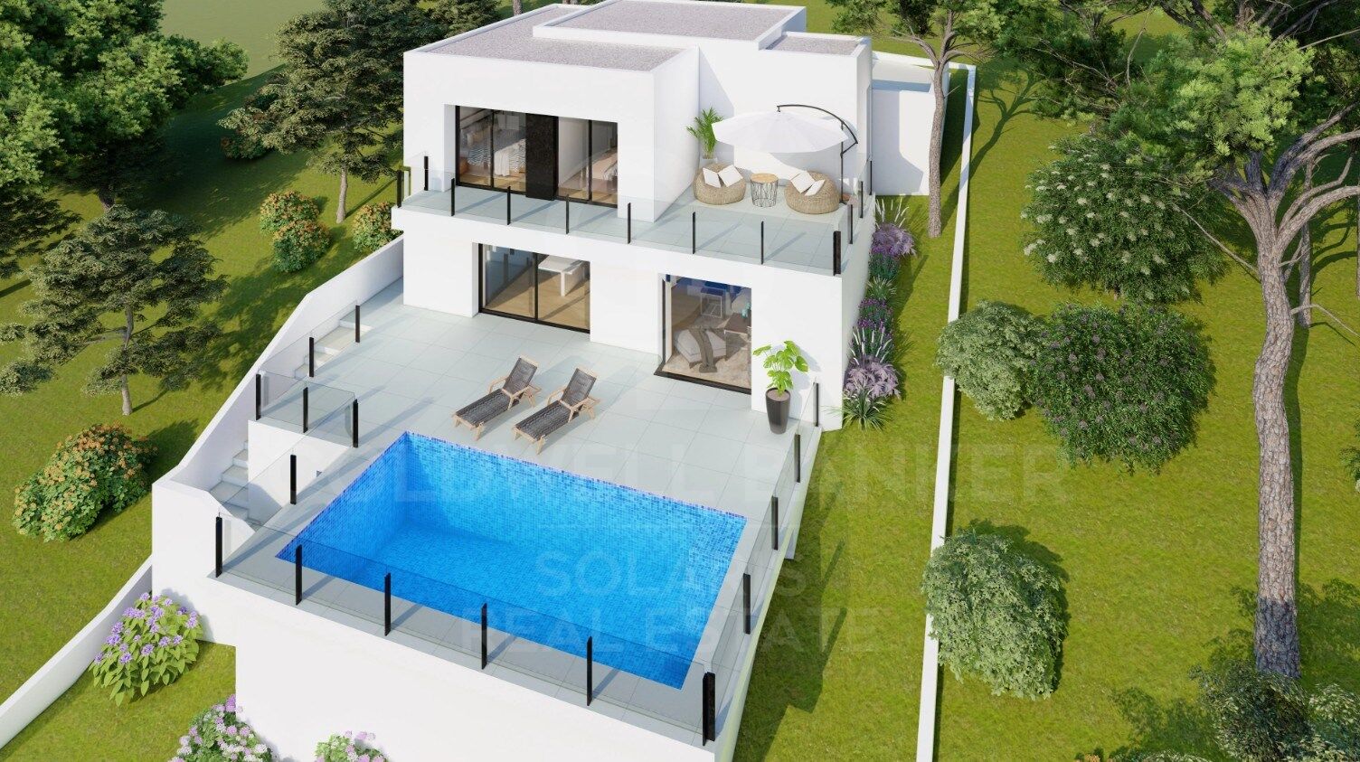 Retraite méditerranéenne : Villa contemporaine à Palmeras résidentielle