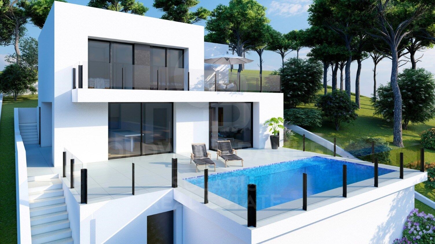 Retraite méditerranéenne : Villa contemporaine à Palmeras résidentielle