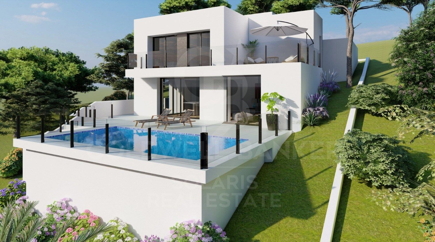 Retraite méditerranéenne : Villa contemporaine à Palmeras résidentielle