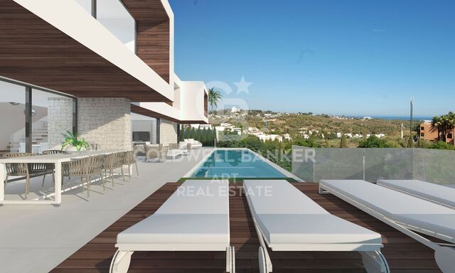 Élégance contemporaine et vie intérieure-extérieure harmonieuse à La Resina Golf, Estepona, Costa del Sol