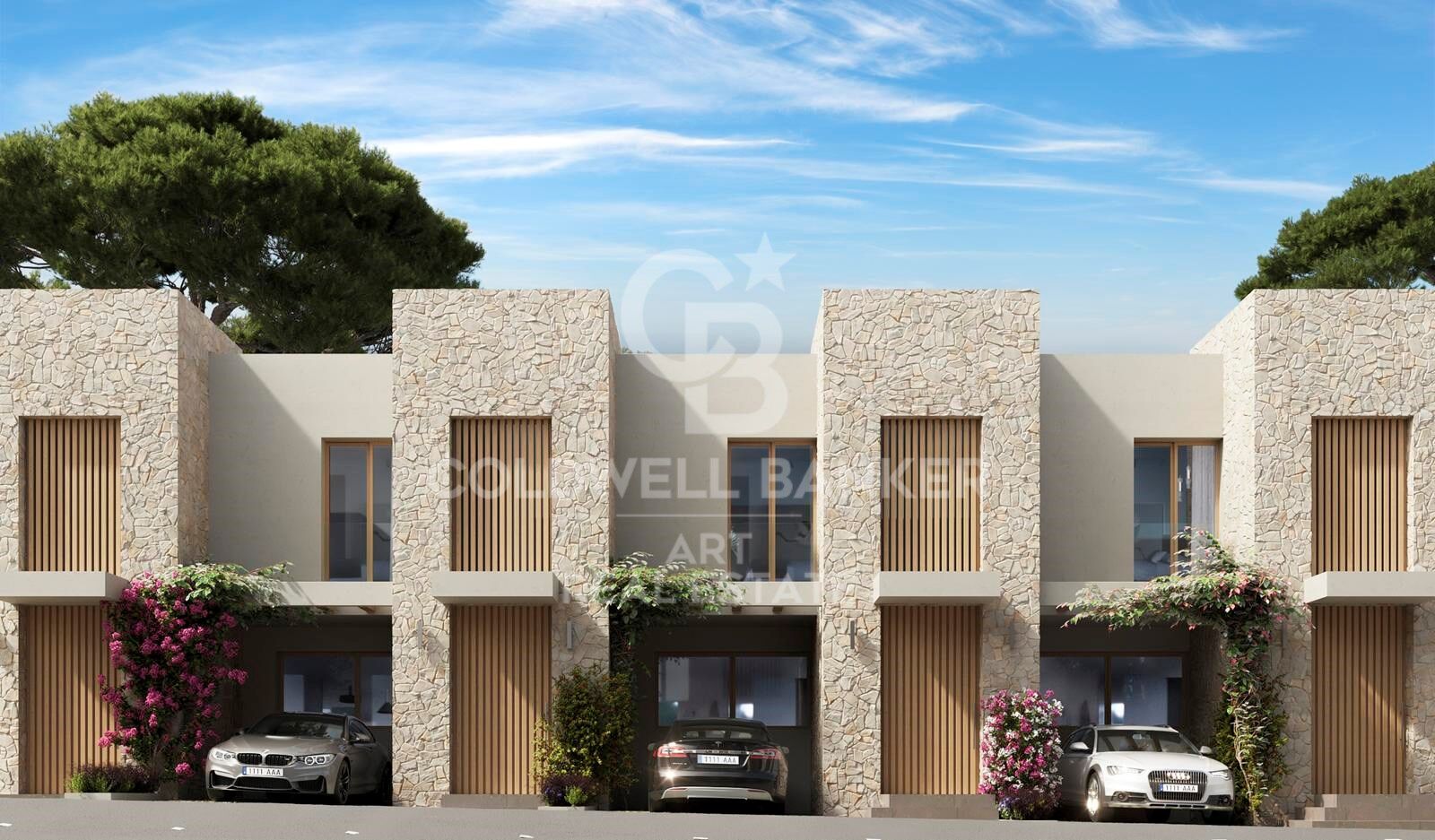 New townhouses with sea views in Manilva