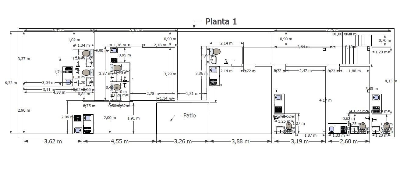 Edificio reformado de 500m² con 17 estudios y terrazas privadas en El Bon Pastor