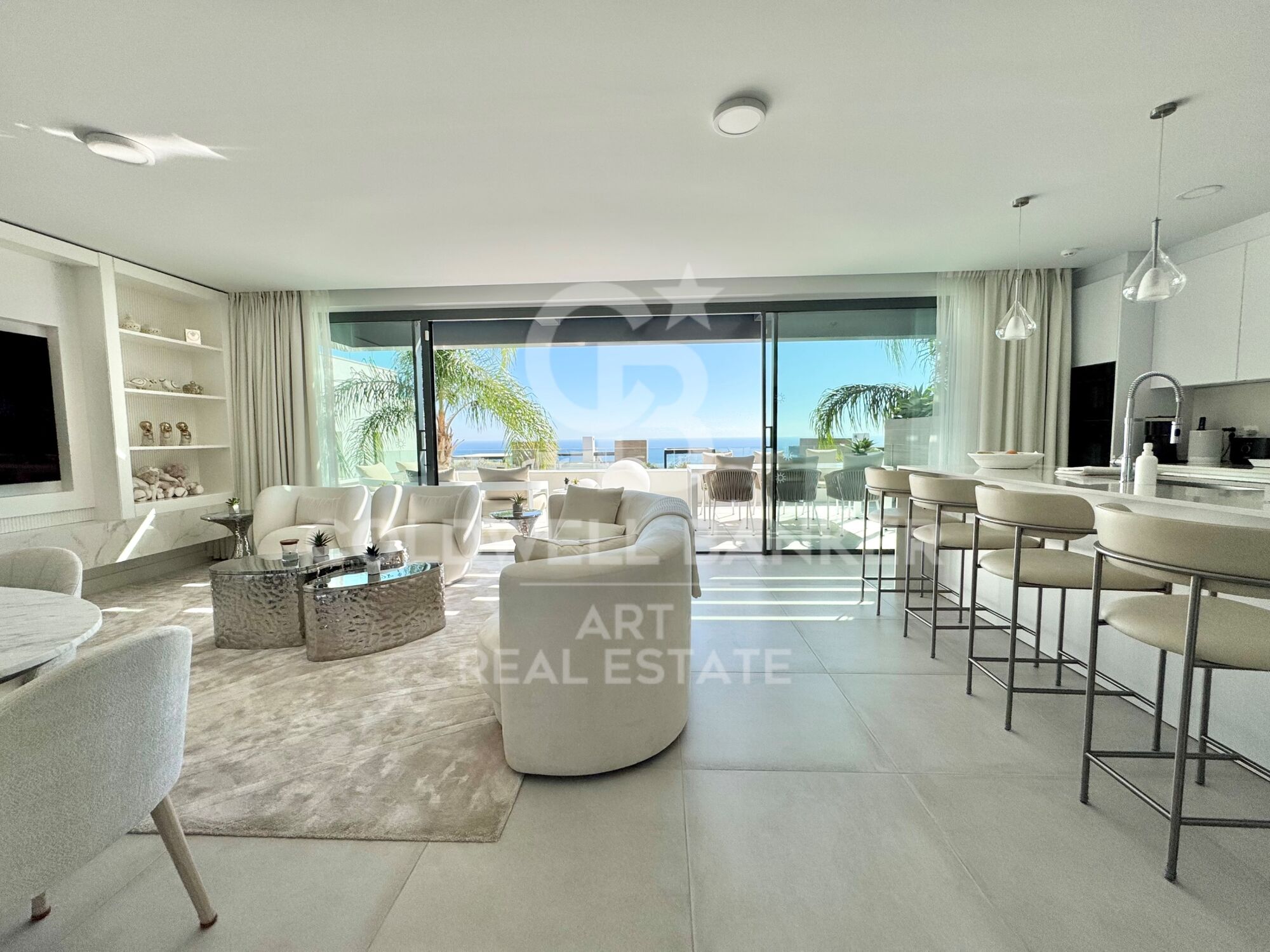 Ático moderno con vistas al mar y piscina privada en la azotea - Cabopino, Marbella