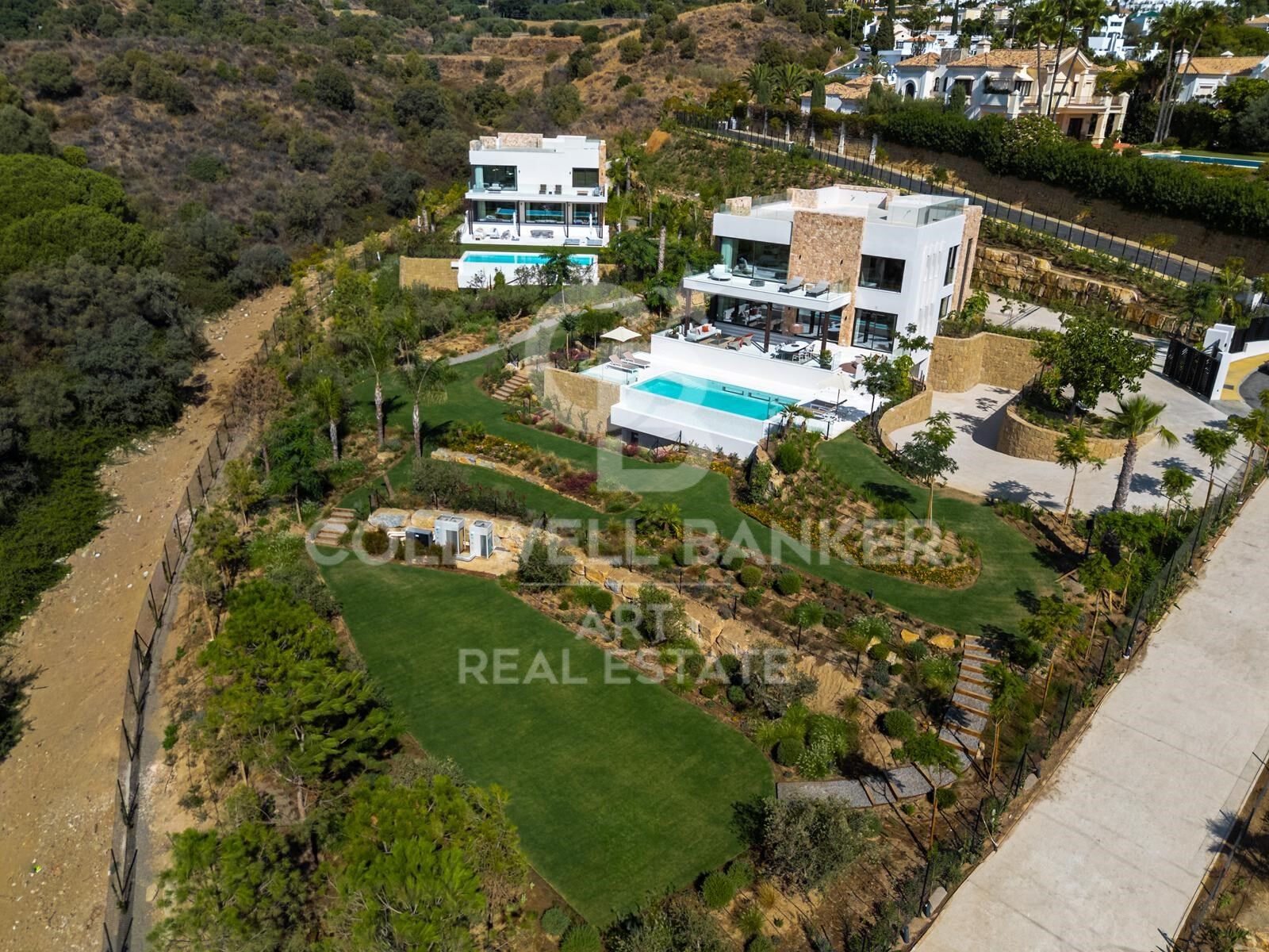Außergewöhnliche moderne Villa mit Spa und Panoramablick - Marbella Hill Club