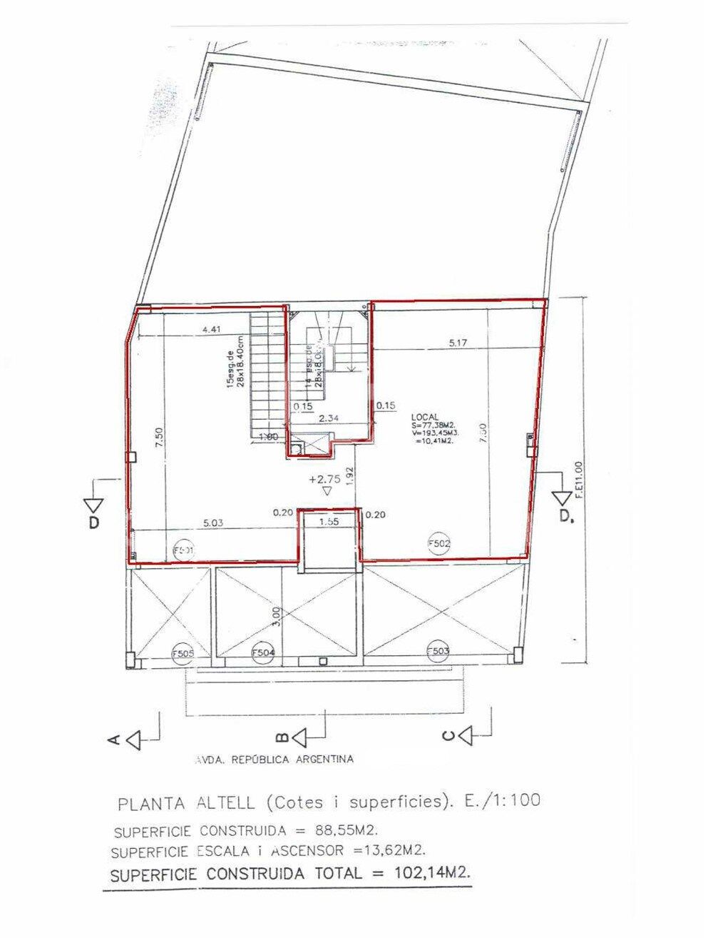 Wonderful duplex premises for sale in Republica Argentina Avenue