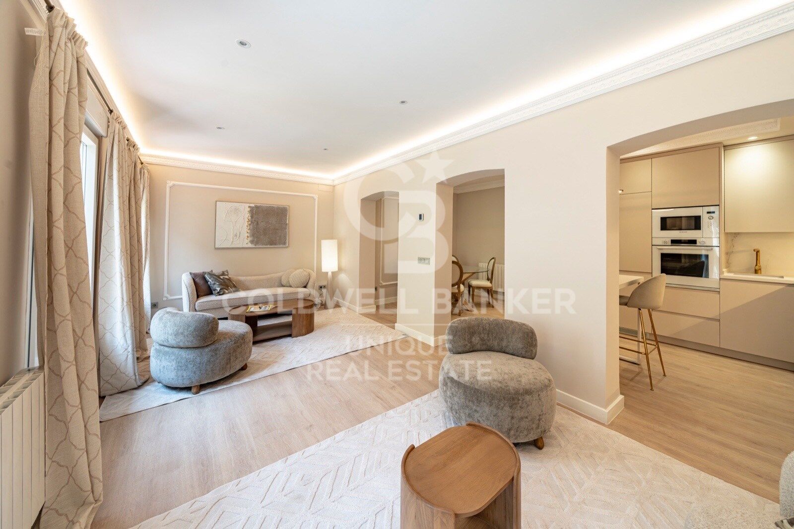 Renovierte Außenwohnung mit 3 Schlafzimmern in Goya, Madrid